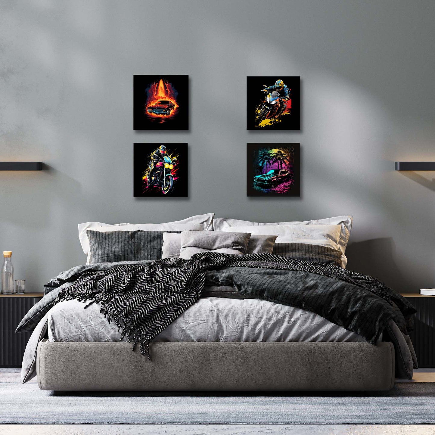 mosaico veicoli mockup camera