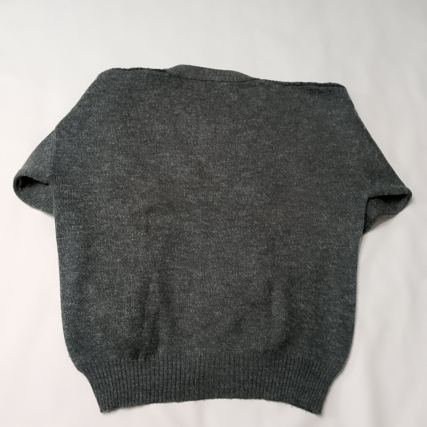 Cardigan maglia grigia anni 80