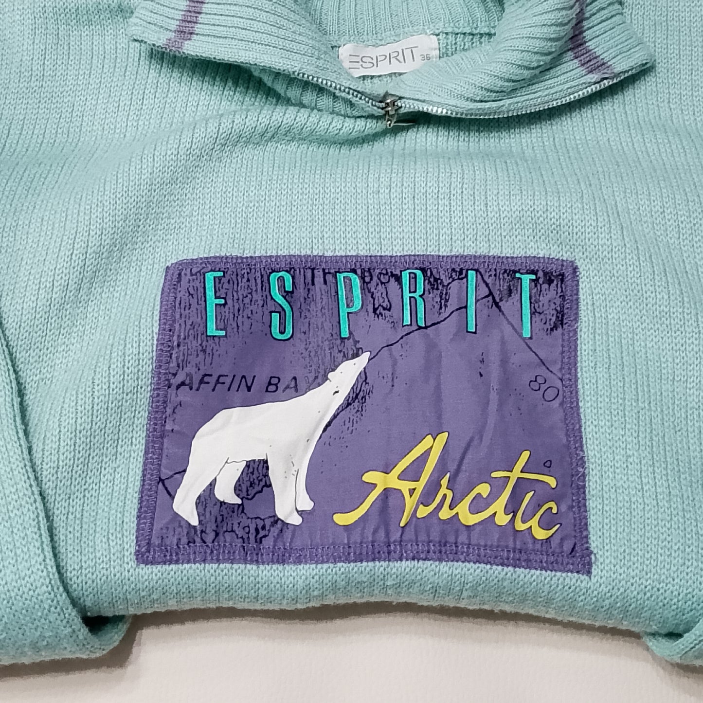 Maglione Esprit vintage motivo orso polare