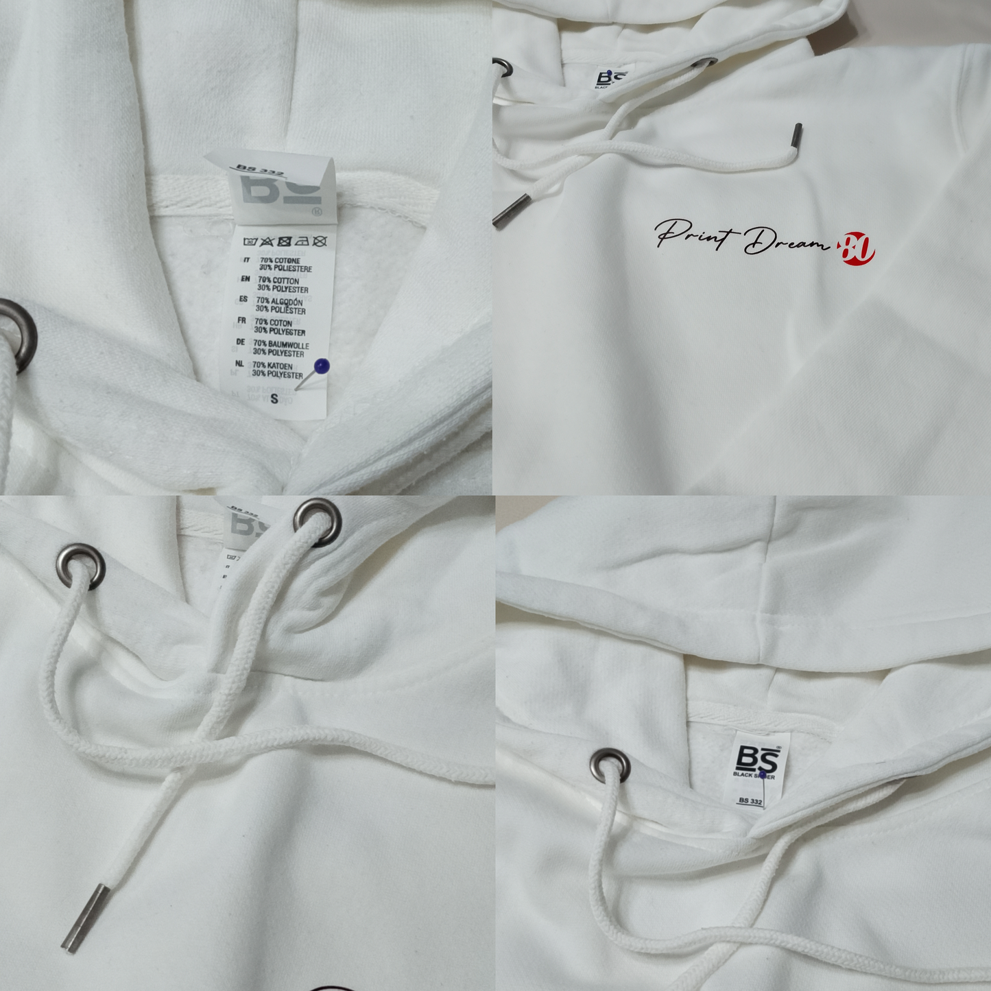 felpa black spider etichette