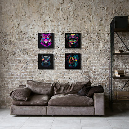 mosaico felini mockup sala