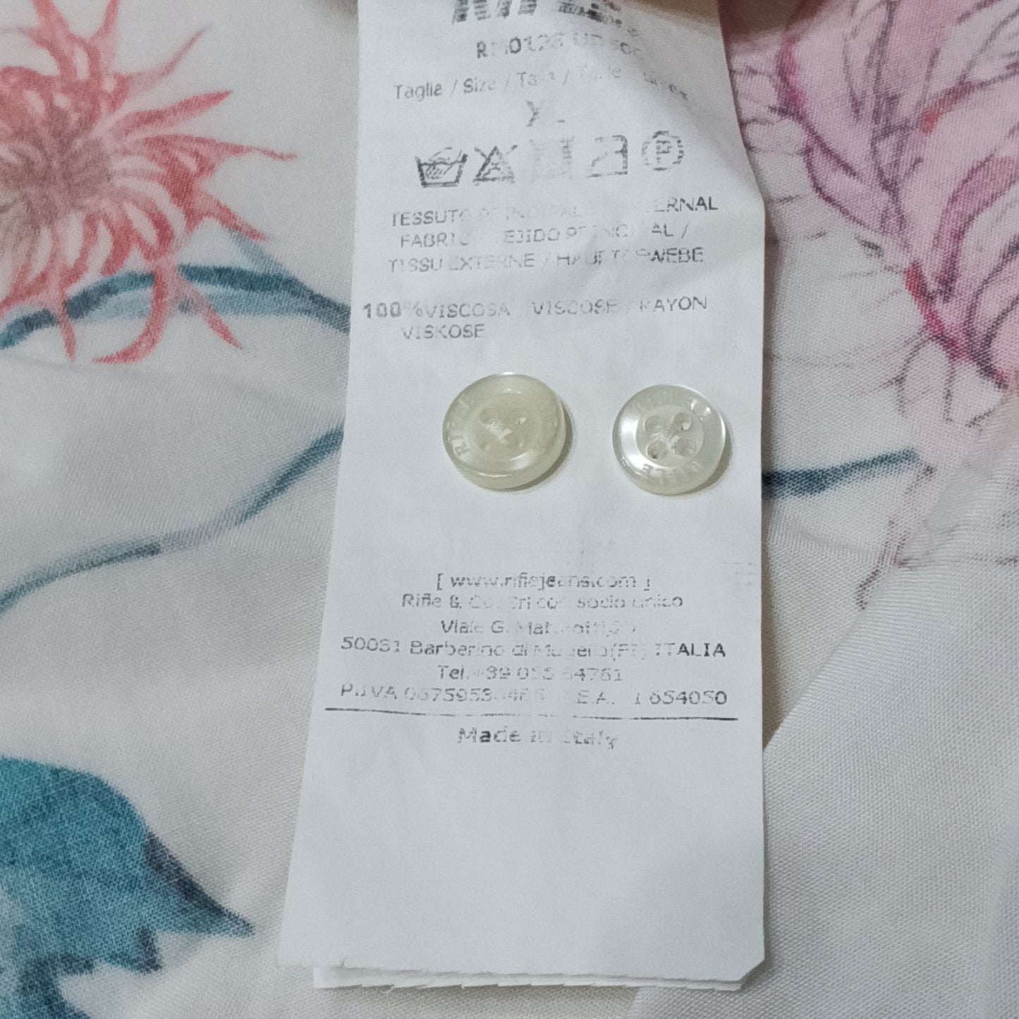 Camicia Rifle stampa multicolore