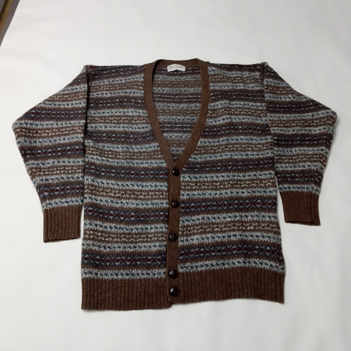 Cardigan James Dillon motivo fair isle