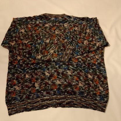 Cardigan motivi fantasia in alpaca