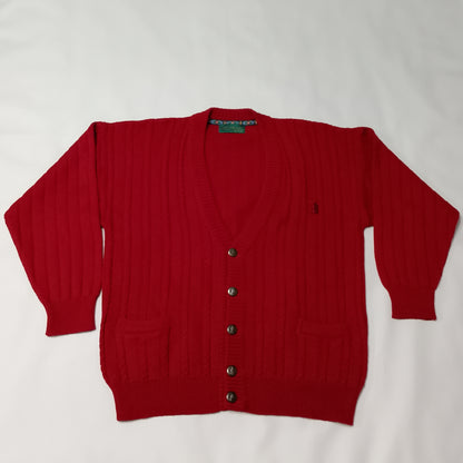 Cardigan settebello scollo V colore bordeaux