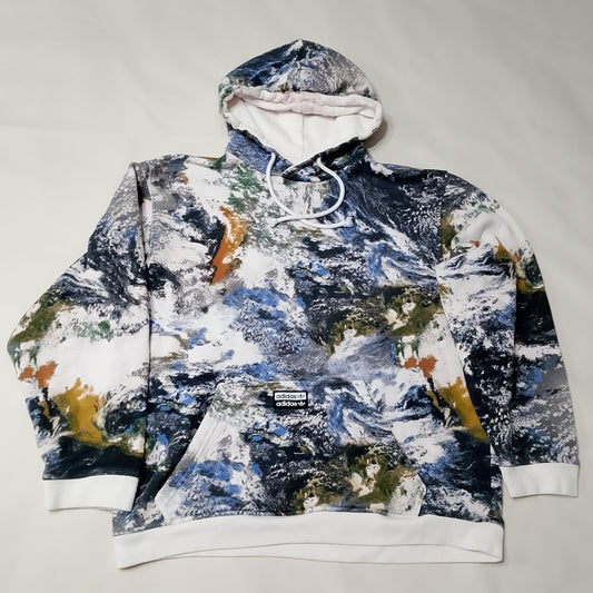 Felpa Adidas con cappuccio con stampa snow mountain