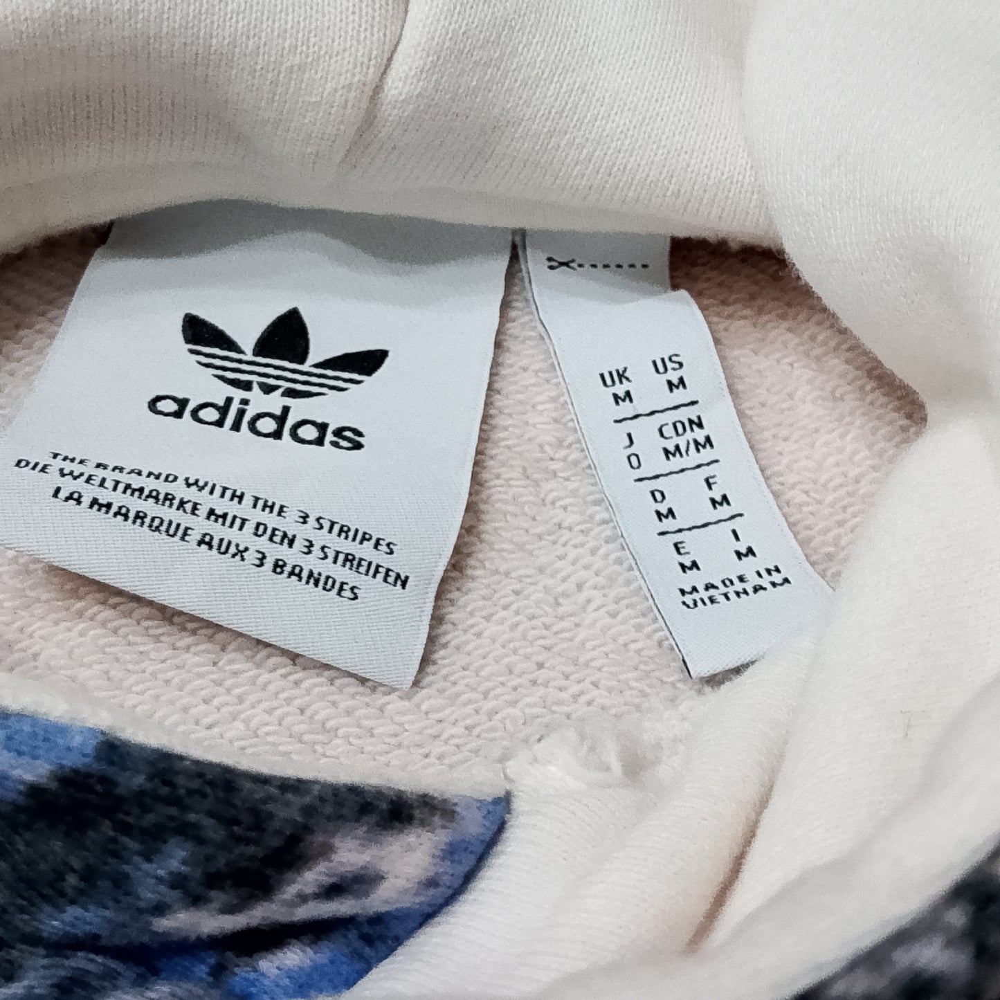 Felpa Adidas con cappuccio con stampa snow mountain