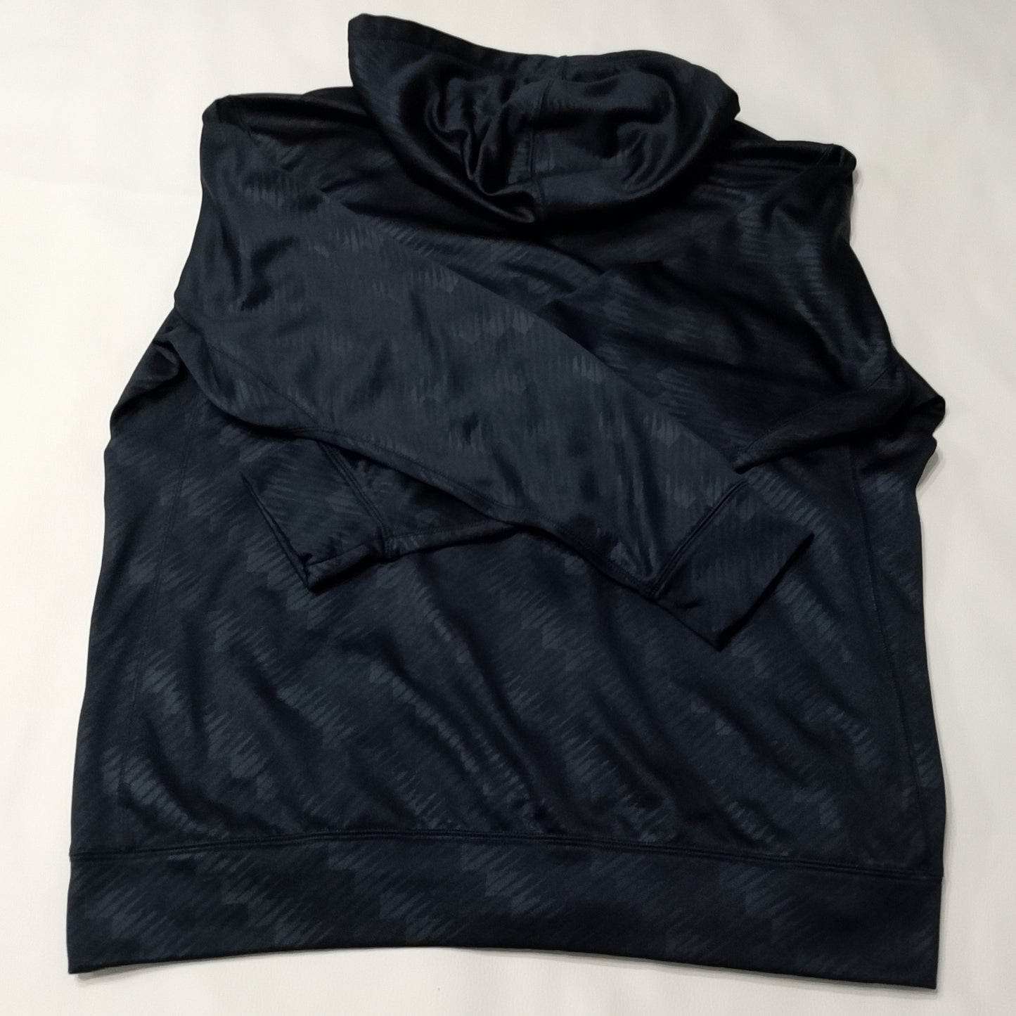 Felpa con cappuccio Nike nera cerniera rossa