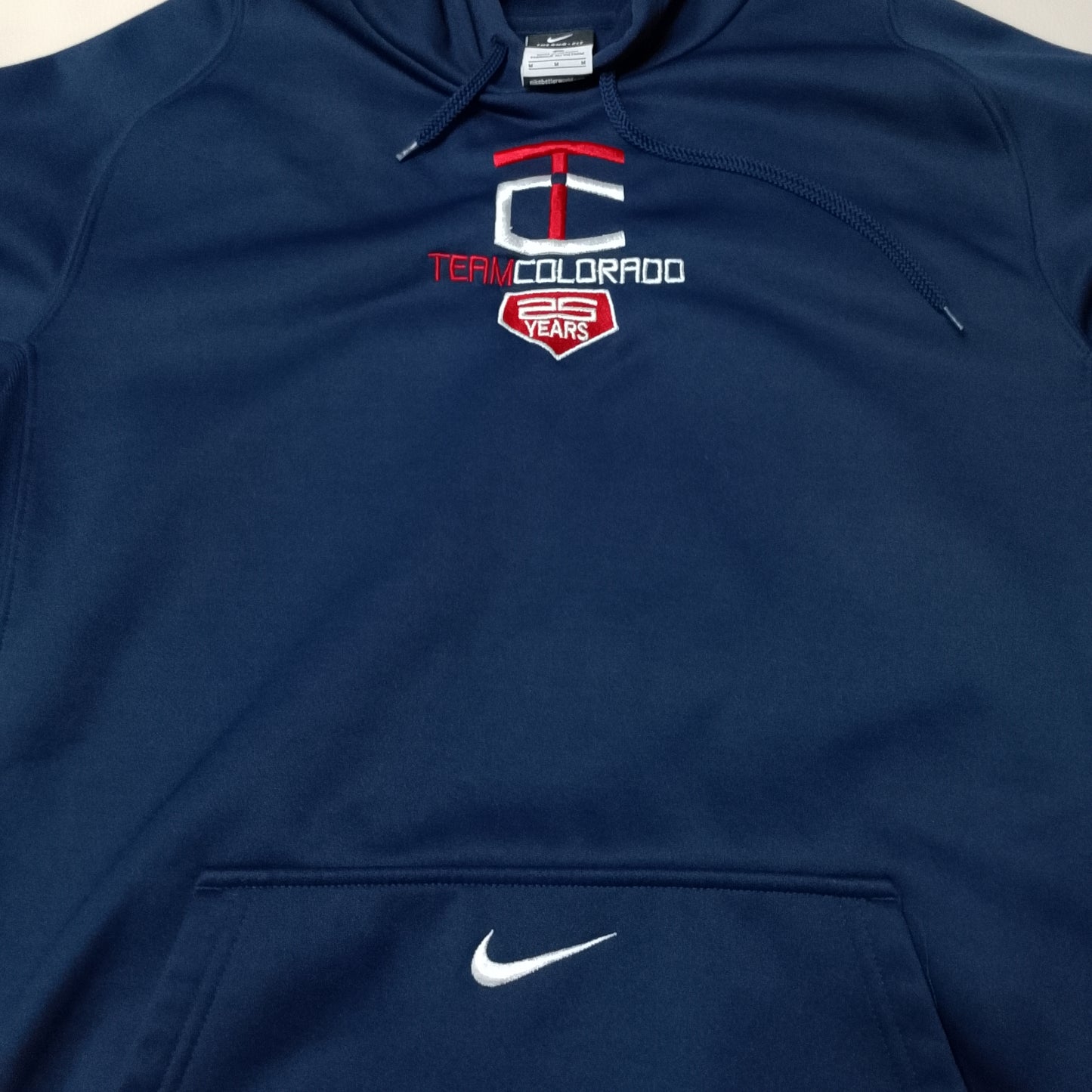 Felpa con cappuccio Nike therma fit blu navy