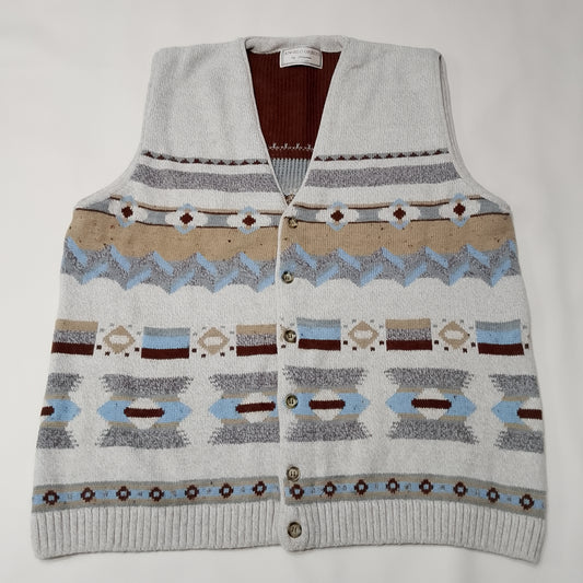 Gilet Angelo Greco motivo geometrico