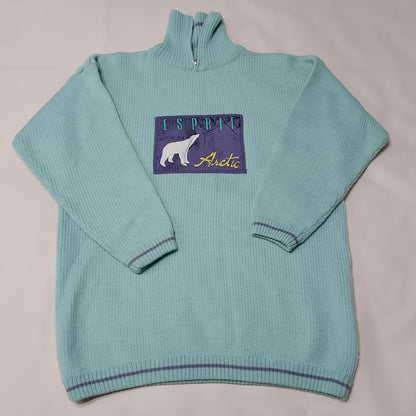 Maglione Esprit vintage motivo orso polare