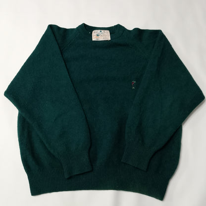 Maglione New Basic verde scuro ricamo mazze da golf