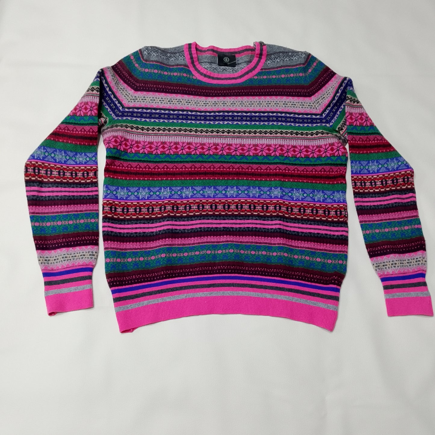 Maglione girocollo Bogner Pink fairisle