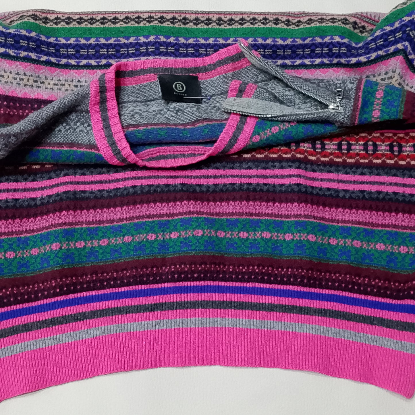 Maglione girocollo Bogner Pink fairisle