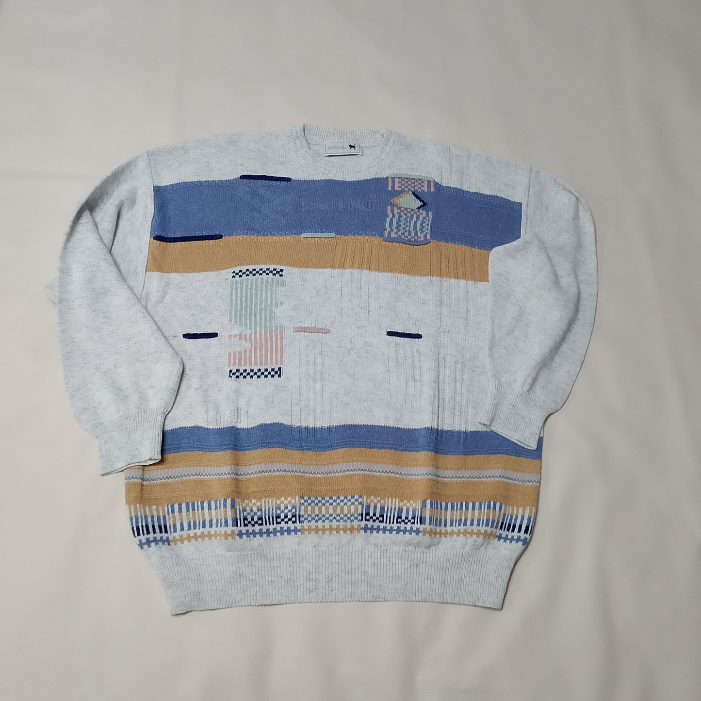 Maglione girocollo Maremma motivo astratto