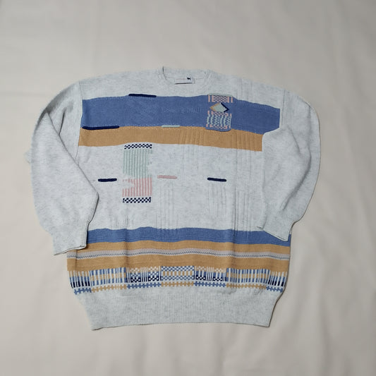 Maglione girocollo Maremma motivo astratto