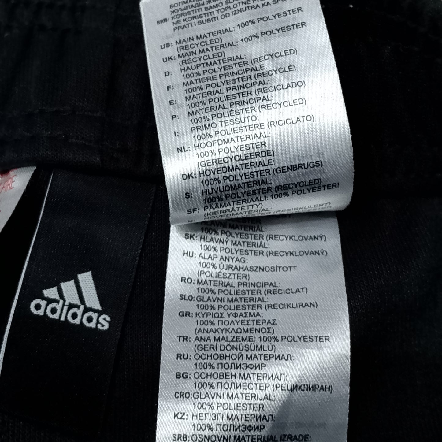 Pantalone tuta Adidas nero logo laterale