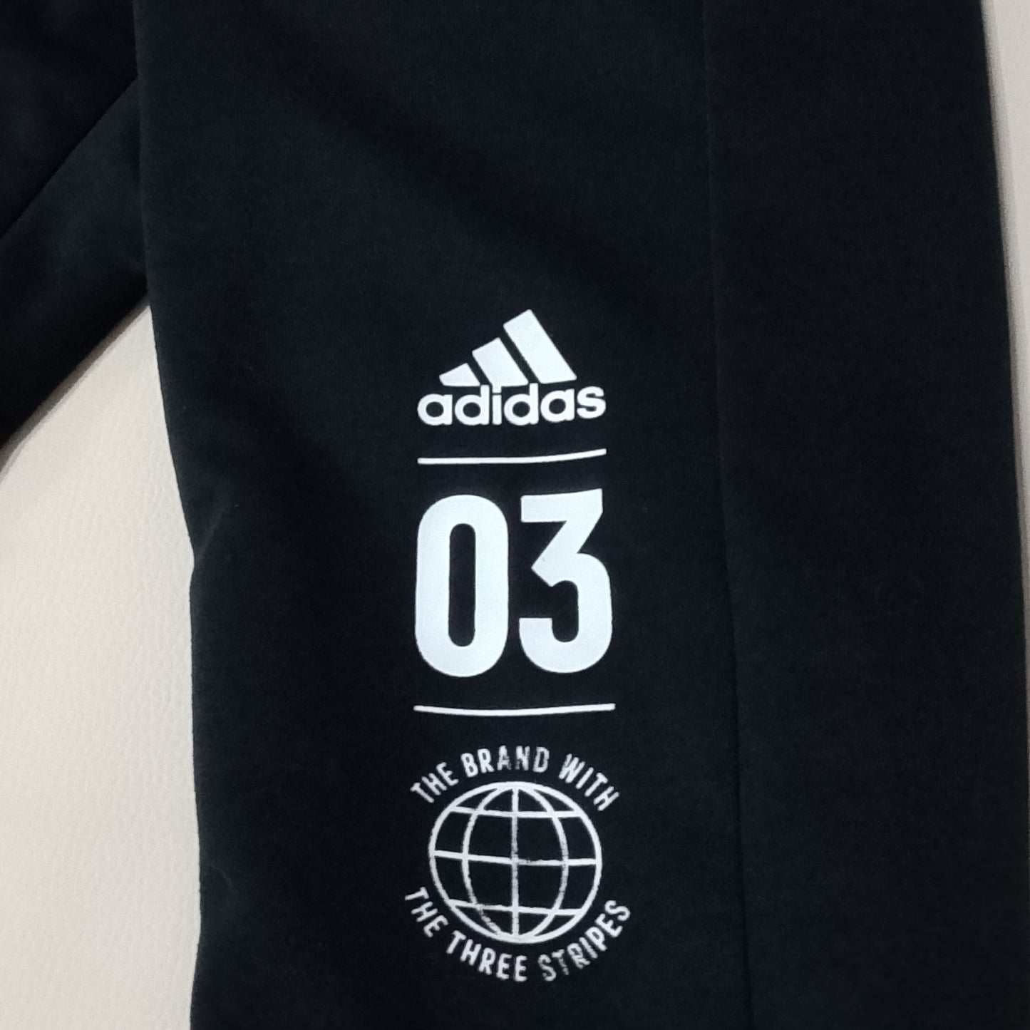 Pantalone tuta Adidas nero logo laterale