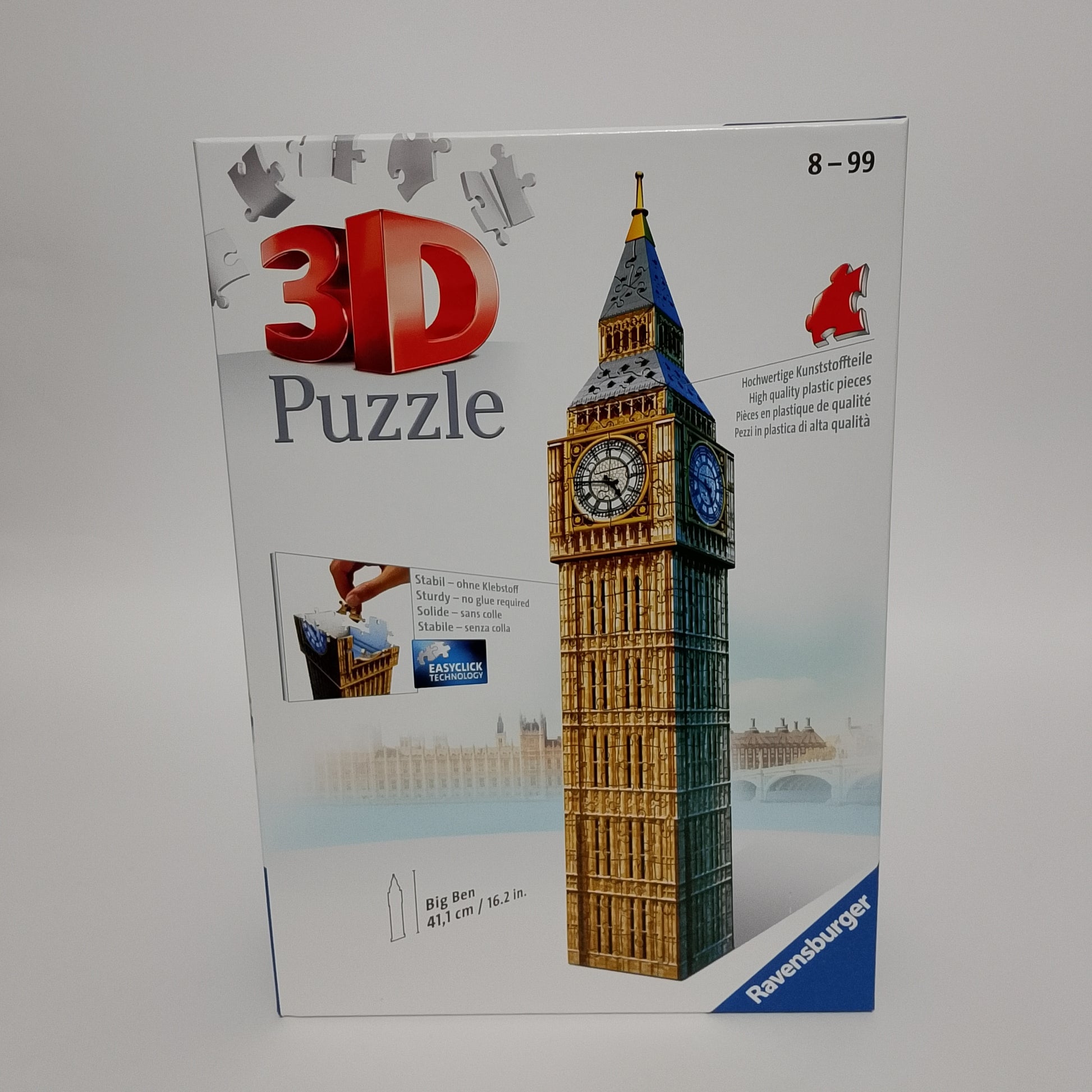 puzzle 3d big ben retro