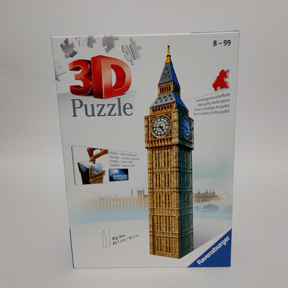 puzzle 3d big ben retro