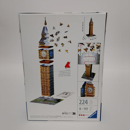 puzzle 3d big ben retro